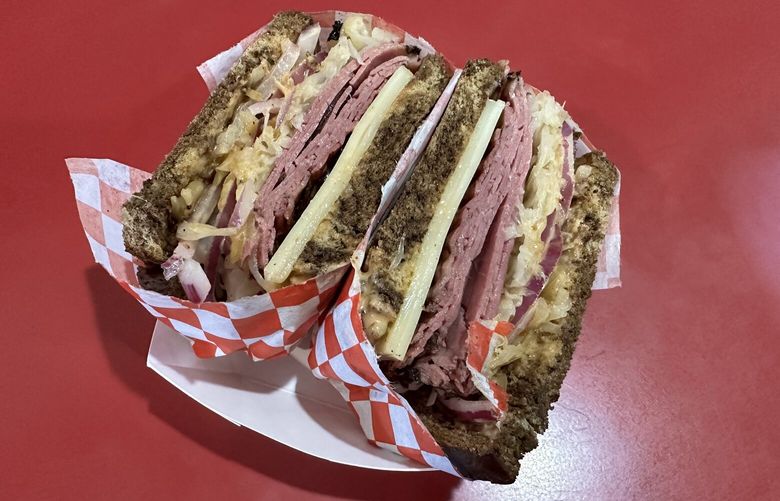 The Rainy Day Reuben at Louski’s Deli in Skykomish is available whether or not the power is out in the small town, as Louski’s is the only restaurant in the town with a generator.
