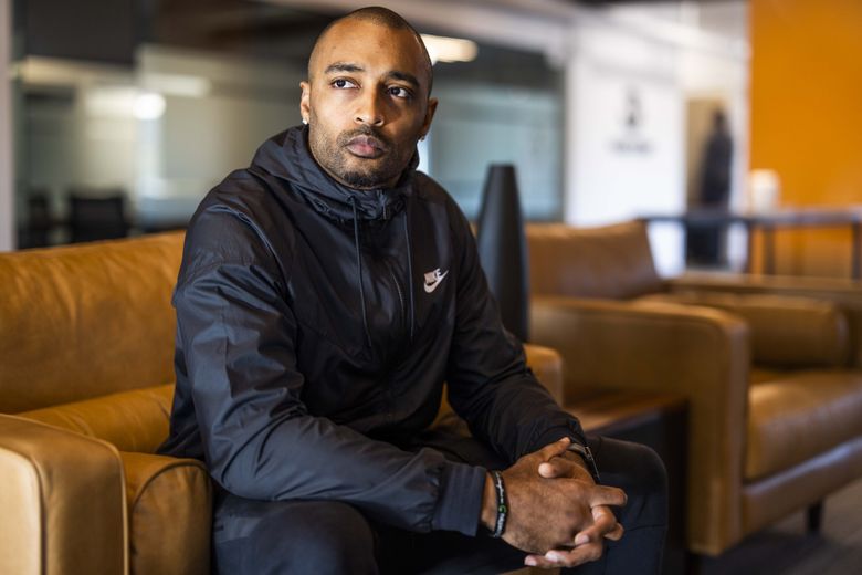 Former Seahawk Doug Baldwin has long been active in social justice issues and legal system reform. He’s recently been appointed to the state Clemency and Pardons board, which makes recommendations to the governor on whether or not incarcerated individuals should receive pardons or clemency. 
 (Daniel Kim / The Seattle Times)