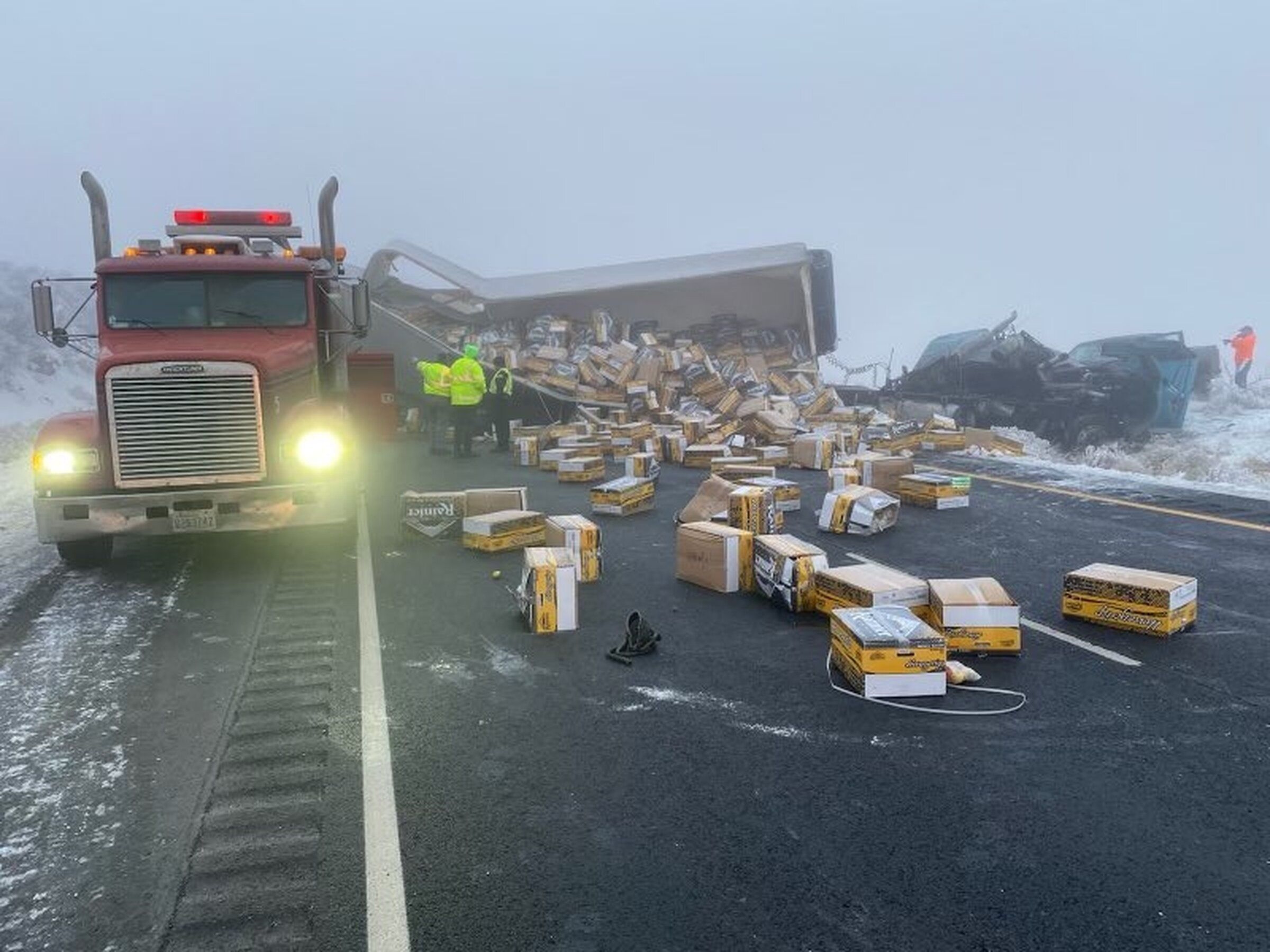 Eastbound I 90 reopens near Ellensburg after 30 vehicle collision