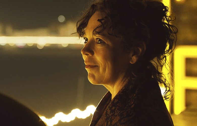 This image released by 20th Century Studios shows Olivia Colman in a scene from “Empire of Light.” (Searchlight Pictures via AP) NYET221 NYET221