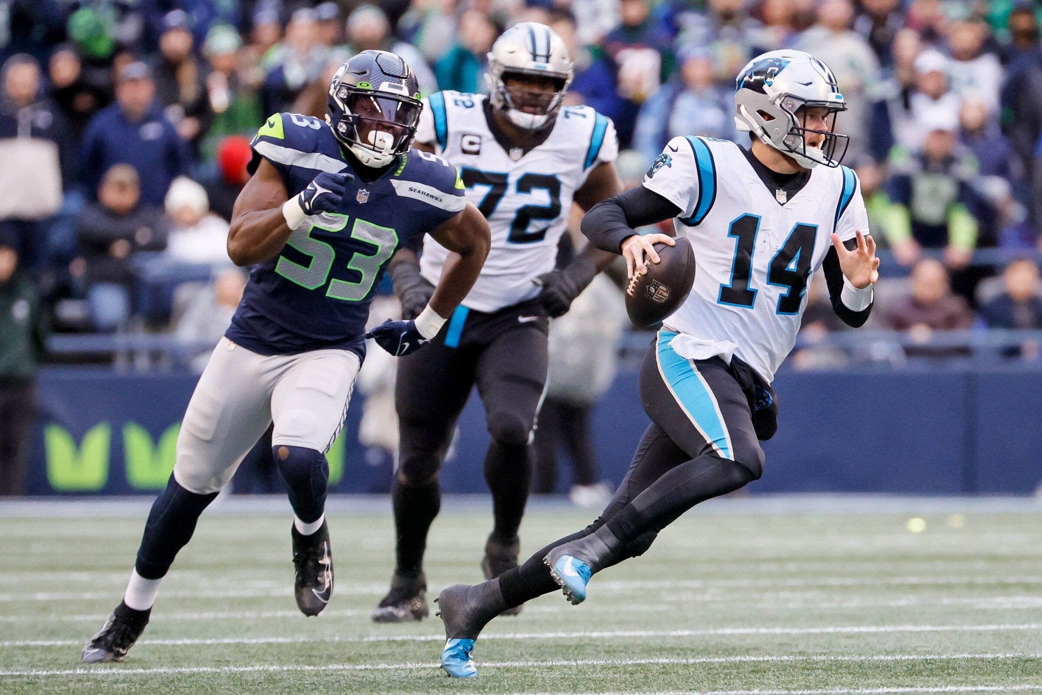 Seahawks get run over by Panthers as playoff chances take big hit