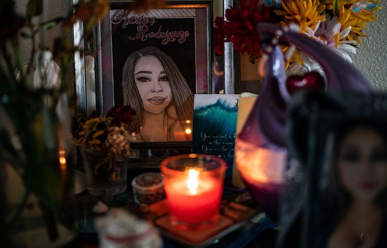 Images of fentanyl poisoning victim Karina Joy Rodriguez, at her mother’s home in Thornton, Colo. MUST CREDIT: Washington Post photo by Salwan Georges.