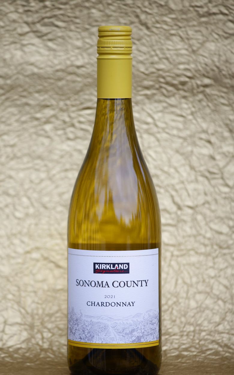 2021 Kirkland Signature Sonoma County Chardonnay. (Ken Lambert / The Seattle Times)