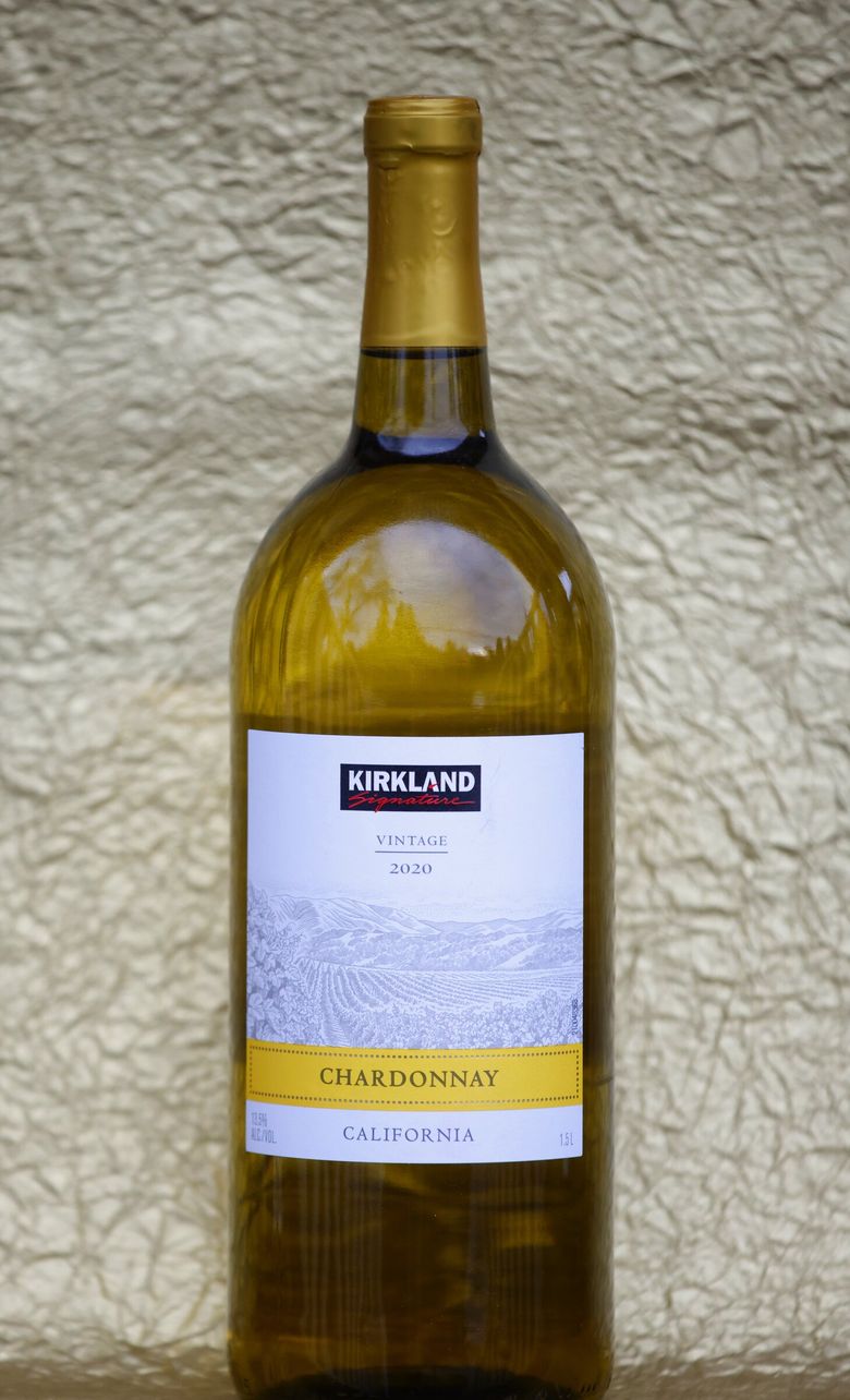 2020 Kirkland Signature California Chardonnay. (Ken Lambert / The Seattle Times)