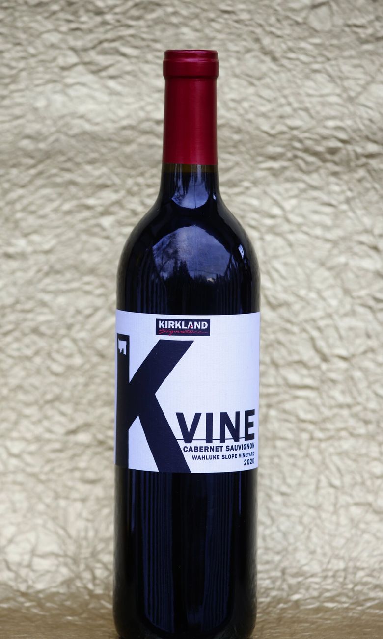 2020 Kirkland Signature K Vine Cabernet Sauvignon from Wahluke Slope Vineyard. (Ken Lambert / The Seattle Times)