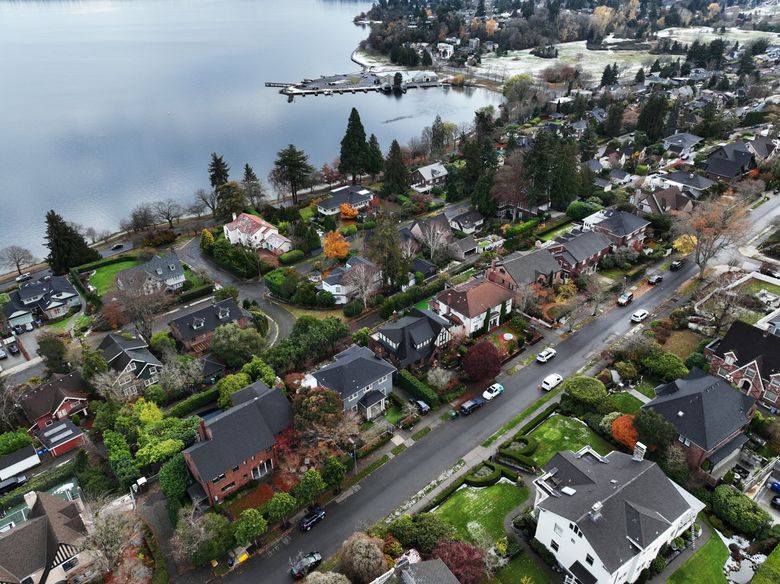 The neighborhood of a water-view residence purchased for the Archbishop of Seattle for $2.4 million in November in Mount Baker. 
 (Daniel Kim / The Seattle Times)