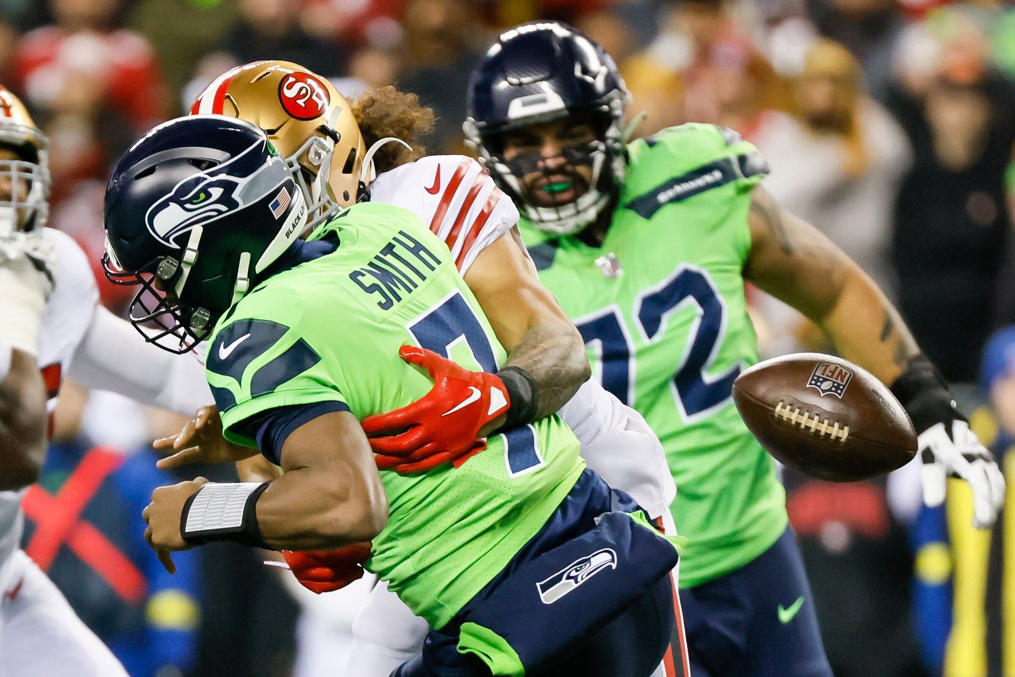 Talanoa Hufanga with a pick-six for the San Francisco 49ers