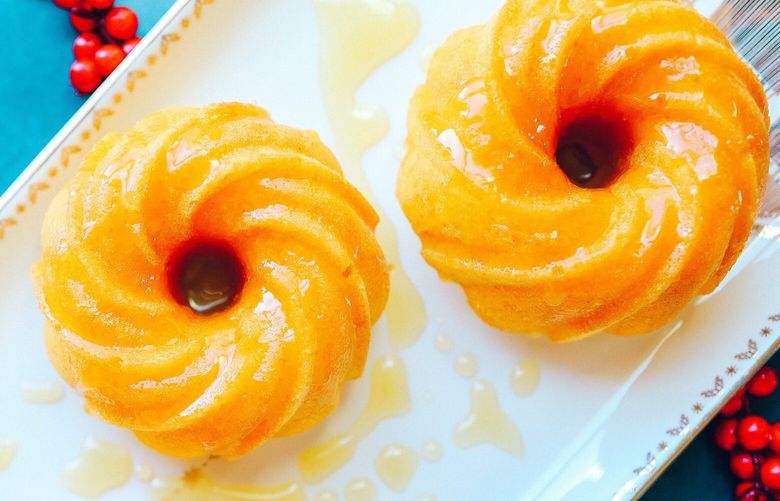 This rum cake recipe creates one larger cake, but, if you prefer, you can turn it into mini cakes, which work great for holiday parties.