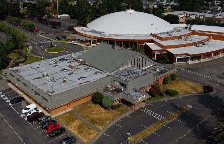 Northwest SOIL’s Tacoma campus is housed in the building in the foreground, on the grounds of a white-domed megachurch.