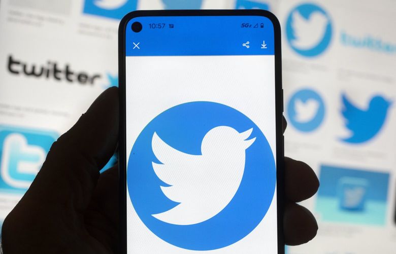 FILE – The Twitter logo is seen on a cell phone, Friday, Oct. 14, 2022, in Boston. (AP Photo/Michael Dwyer, File) 