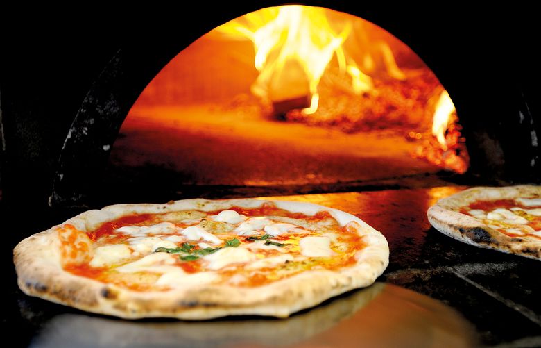 Fresh-cooked pizza