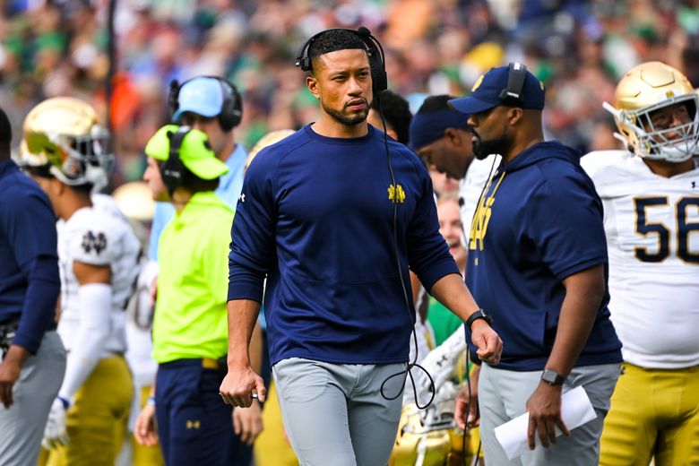 Notre Dame Football debuts uniforms for the Notre Dame vs. Navy game