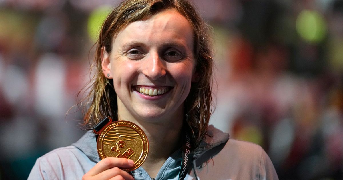 Katie Ledecky earns AP female athlete of year for 2nd time The