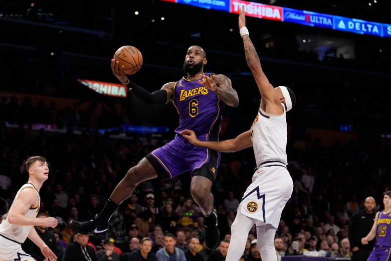With LeBron James injured, Lakers fall to Nuggets for third consecutive  loss - Los Angeles Times