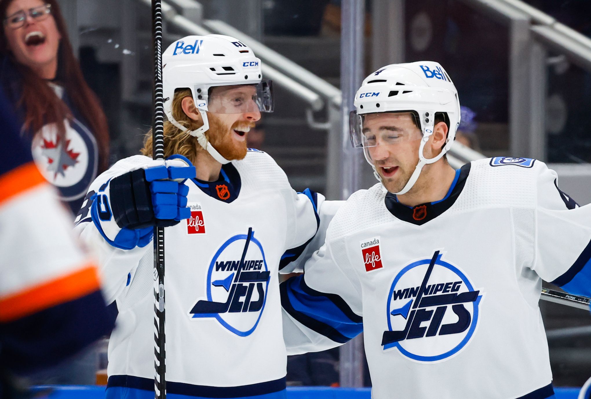 Hellebuyck, Pionk, Connor lead Jets to 2-1 win over Oilers