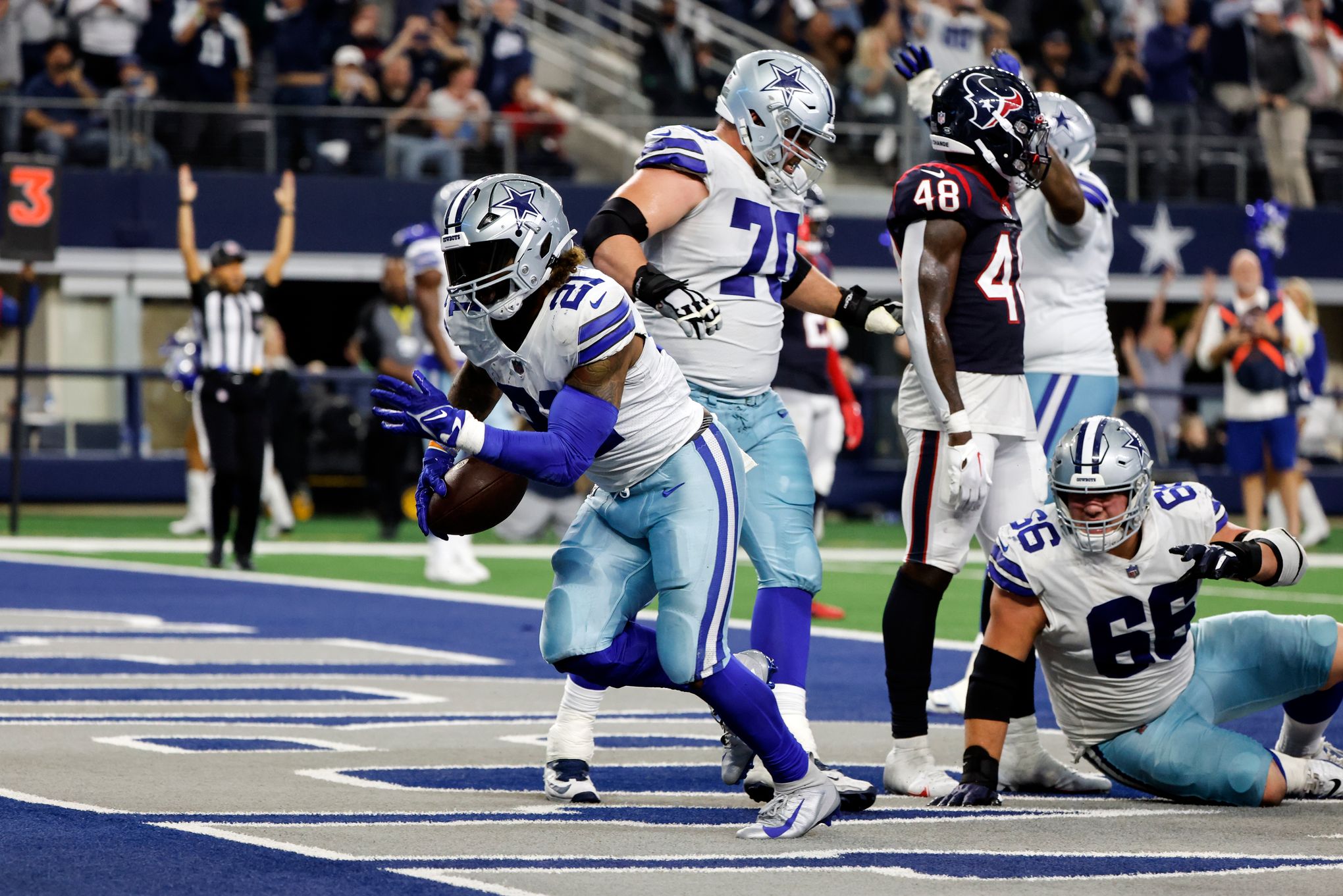 WATCH: Cowboys' Ferguson scores first career TD, makes game 1 score