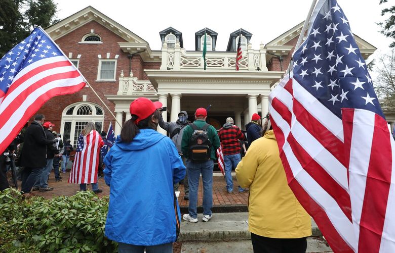 Haven broken through the gate to the governor’s mansion on the Capitol grounds, pro-Trump supporters rally outside, until threatened with arrest.  Then they left as disputes among them whether to stay or leave.

Wednesday Jan 6, 2020 216056