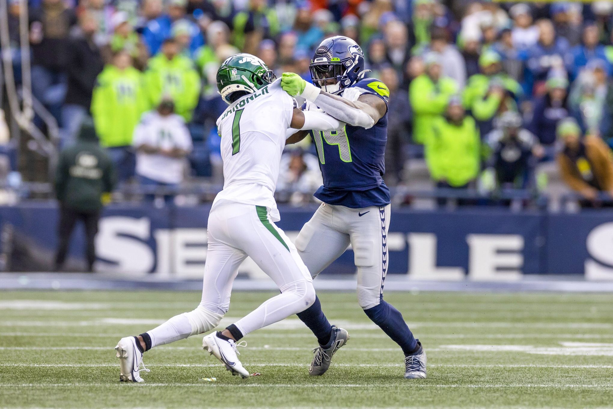 Seahawks looking to get DK Metcalf going after rare one-catch game vs. Jets | The Seattle Times