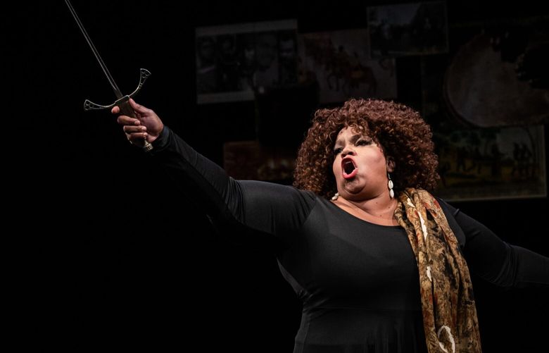 Debra Ann Byrd in “Becoming Othello,” running at Seattle Shakespeare Company.