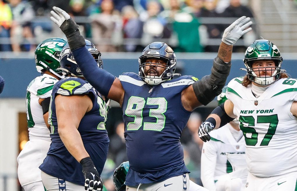 Seattle Seahawks' Russell Wilson happy to have starting offensive line  available for wild card playoff game 