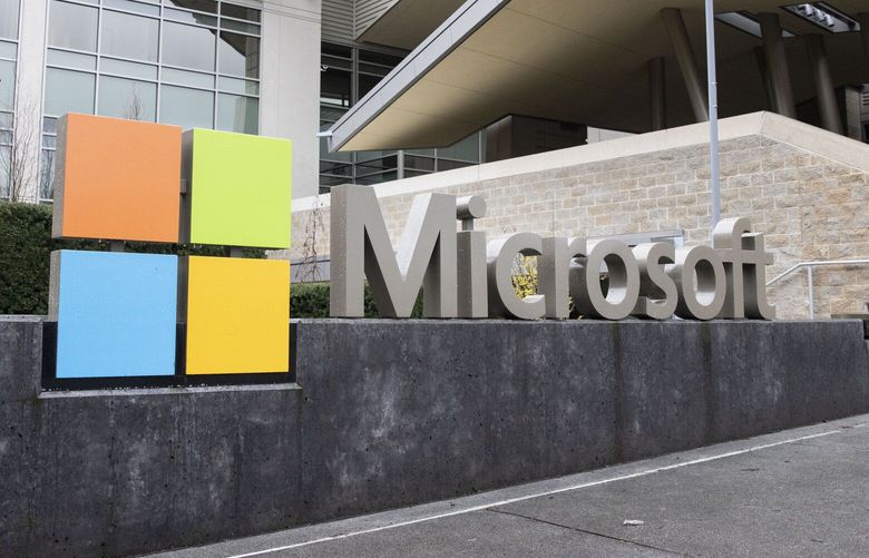 Microsoft’s west campus in Redmond on Monday, Feb. 14, 2022. 