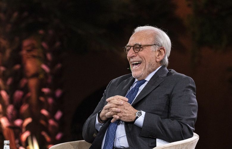 FILE — Nelson Peltz, founding partner of Trian Fund Management, speaks at the Future Investment Initiative conference in Riyadh, Saudi Arabia, on Oct. 26, 2022. Peltz, who is known for putting a magnifying glass on costs, wants Disney to revamp its streaming business, refocus on profit growth, reinstate its dividend and clean up the company’s messy succession planning. (Tamir Kalifa/The New York Times) XNYT167 XNYT167