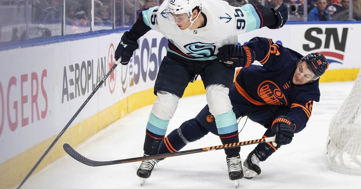 Back-to-back losses for weary Kraken as Oilers win 5-2 | The Seattle Times