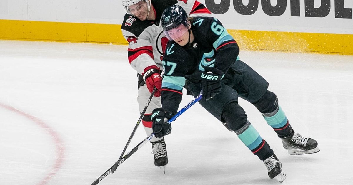 Photos: Kraken beat Devils, 4-3 | The Seattle Times