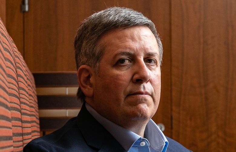 FILE – Andrew Intrater in New York on June 28, 2019. Intralter has been in touch with the Securities and Exchange Commission about Rep. George Santos’s dealings on behalf of a company accused in a Ponzi scheme. (Jeenah Moon/The New York Times)