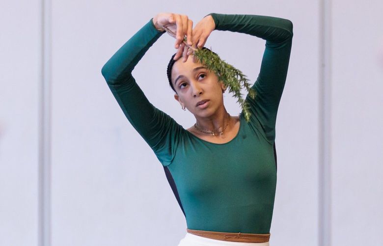 Amanda Morgan, center, dances as Myrtha during rehearsal for “Giselle” at Pacific Northwest Ballet’s Phelps Center Thursday, Jan. 19, 2023. 222797