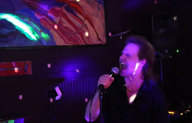Tony Wetzsteon attends as many as three karaoke events per week across Seattle. At Dreamland, he sang “Shakin’ All Over” by Johnny Kidd & the Pirates and “Mother” by Danzig.