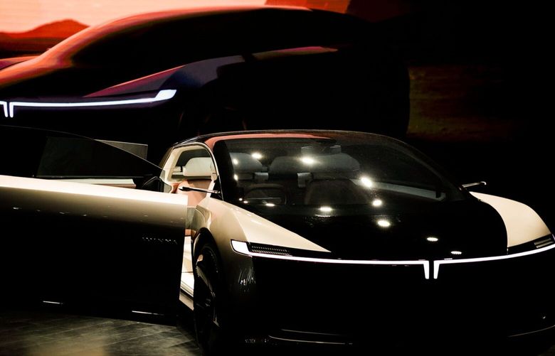A Tata Motors Ltd. Avinya concept electric vehicle displayed at the India Auto Expo 2023 in Noida, Uttar Pradesh, India, on Thursday, Jan. 12, 2023. The event will be open to public on Jan. 13, and runs through Jan. 18. 775924859