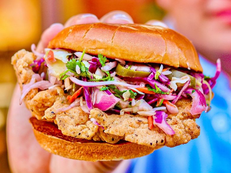 Shaquille O’Neal’s Big Chicken sandwich chain expands to The Landing in Renton, with plans for more Seattle-area locations by the end of the year. (Courtesy of Big Chicken)