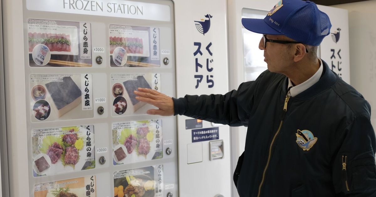 Japan firm opens whale meat vending machines to push sales The