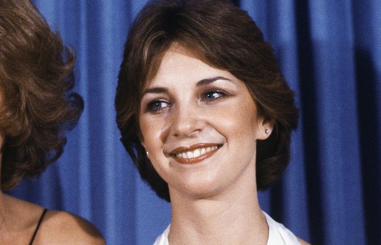 FILE – Penny Marshal, left, and Cindy Williams from the comedy series “Laverne & Shirley” appear at the Emmy Awards in Los Angeles on Sept. 9, 1979. Williams, who played Shirley opposite Marshall’s Laverne on the popular sitcom “Laverne & Shirley,” died Wednesday, Jan. 25, 2023, in Los Angeles at age 75, her family said Monday, Jan. 30. (AP Photo/George Brich, File) NYSS121 NYSS121