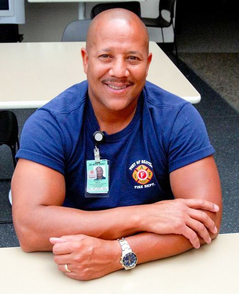 Gilbert Smith Jr., seen here in 2012, worked for 31 years as a firefighter for the Port of Seattle. He died Nov. 30, 2015, from pancreatic cancer. His wife, Cheryl Smith, successfully fought for the Port to recognize his death as in the line of duty, arguing that his years of exposure to PFAS firefighting foams and exhausts contributed to or caused his cancer. (Courtesy of Cheryl Smith)