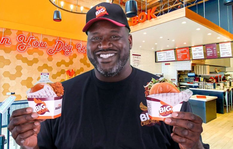 The Shaquille O’Neal-owned chicken sandwich franchise the Big Chicken comes to Renton.