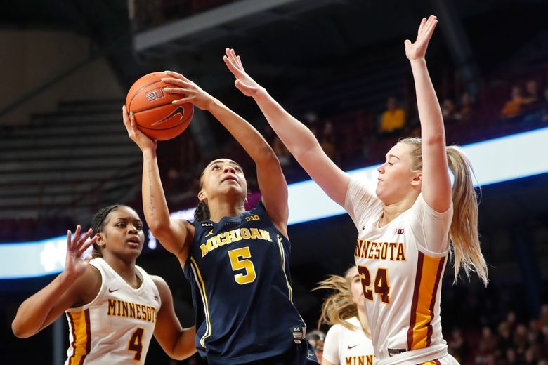 Valiant University of Michigan Women's Basketball Yellow #5 Laila