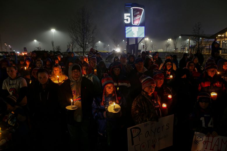 Collapse of Bills' Hamlin deepens Buffalo's anguish, resolve