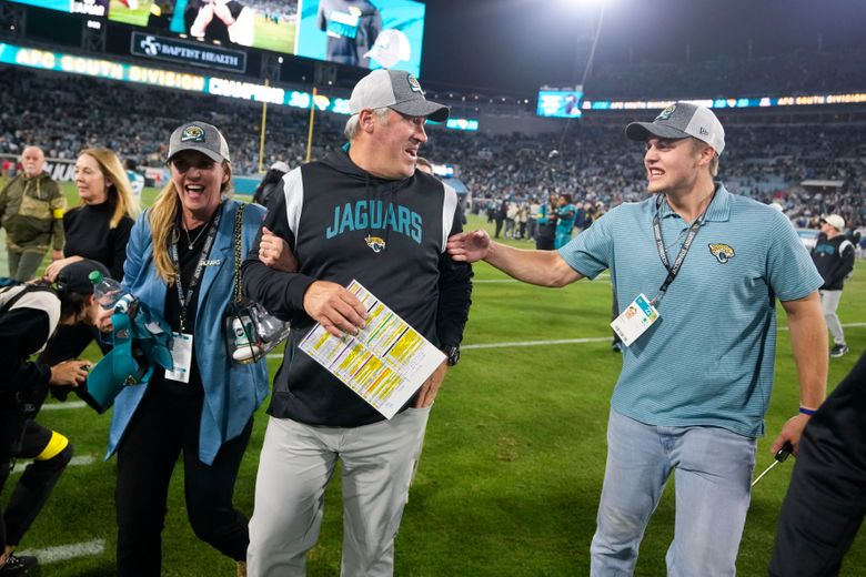 2023 Jacksonville Jaguars AFC South Division Champions Locker Room