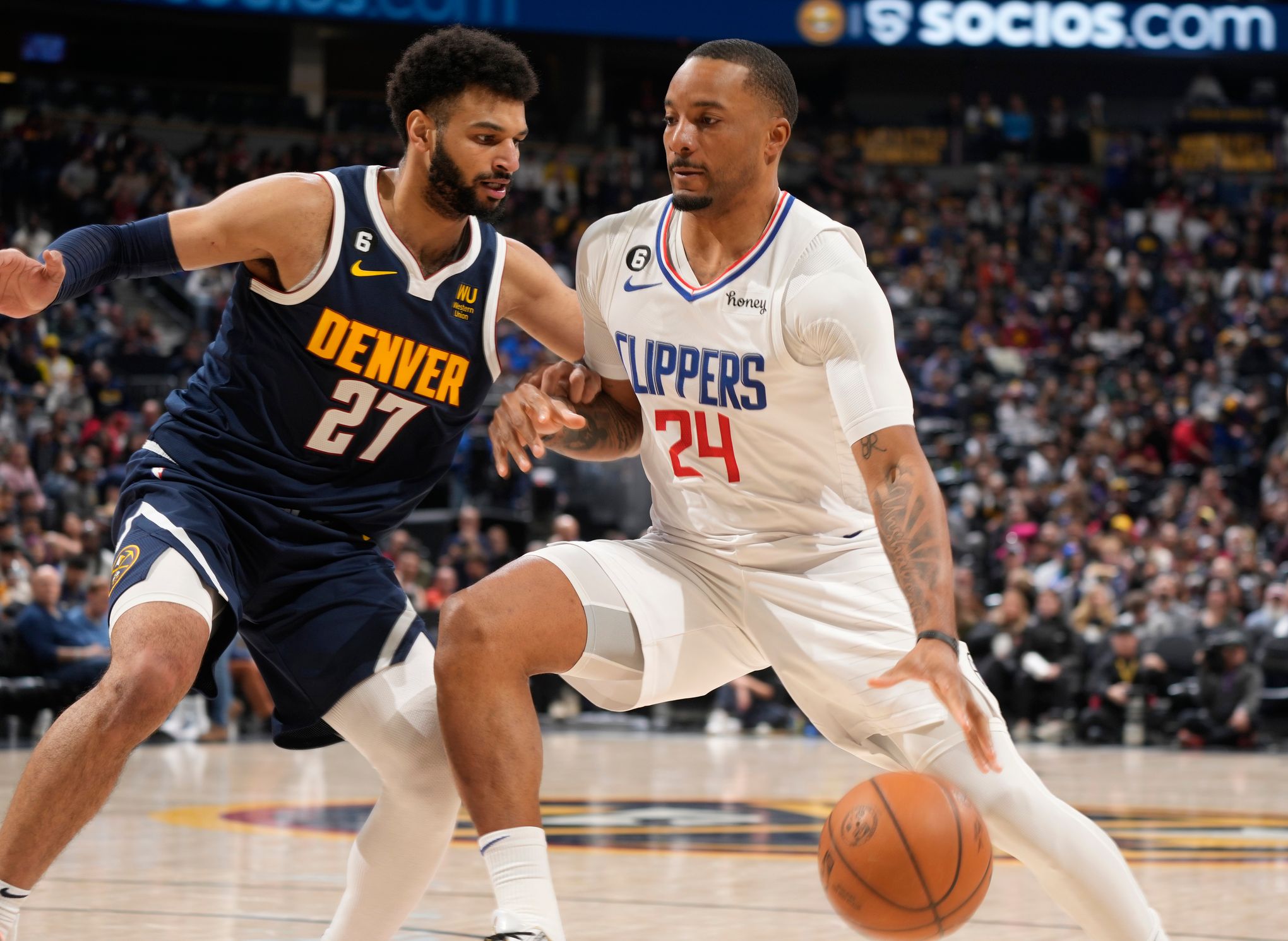 Nuggets win sixth straight over Clippers as Paul George's full