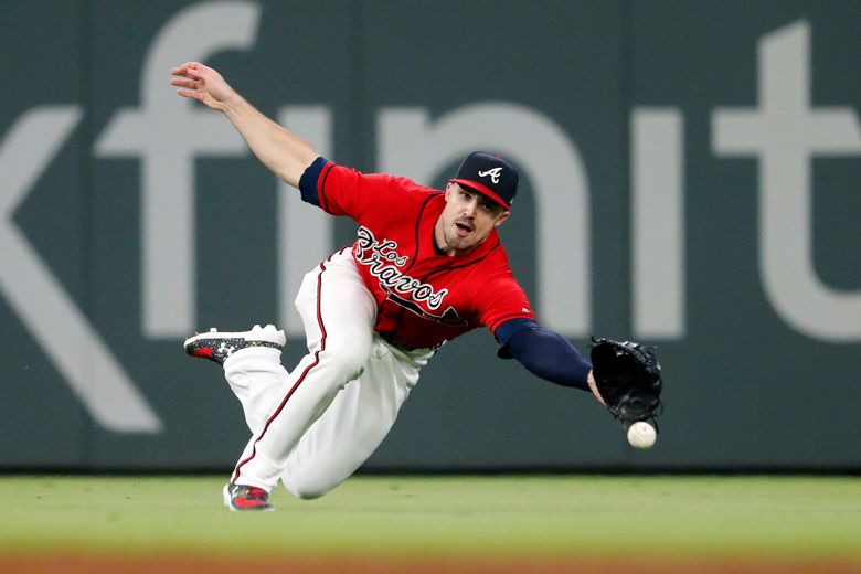 Atlanta Braves' Adam Duvall during a baseball game against the