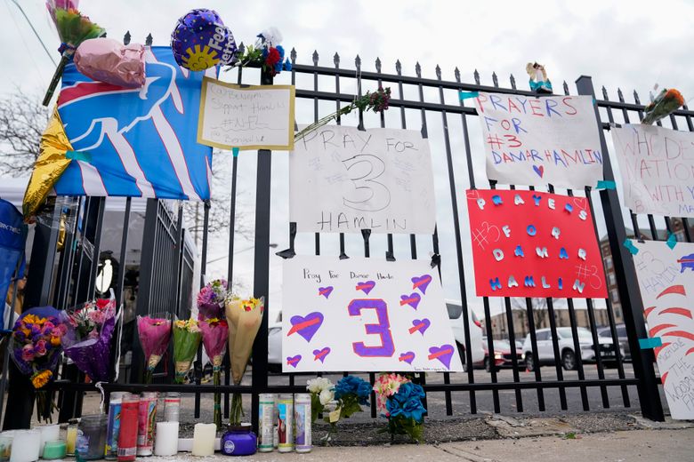 Damar Hamlin Supporters Linger Outside UC Medical Center: 'The