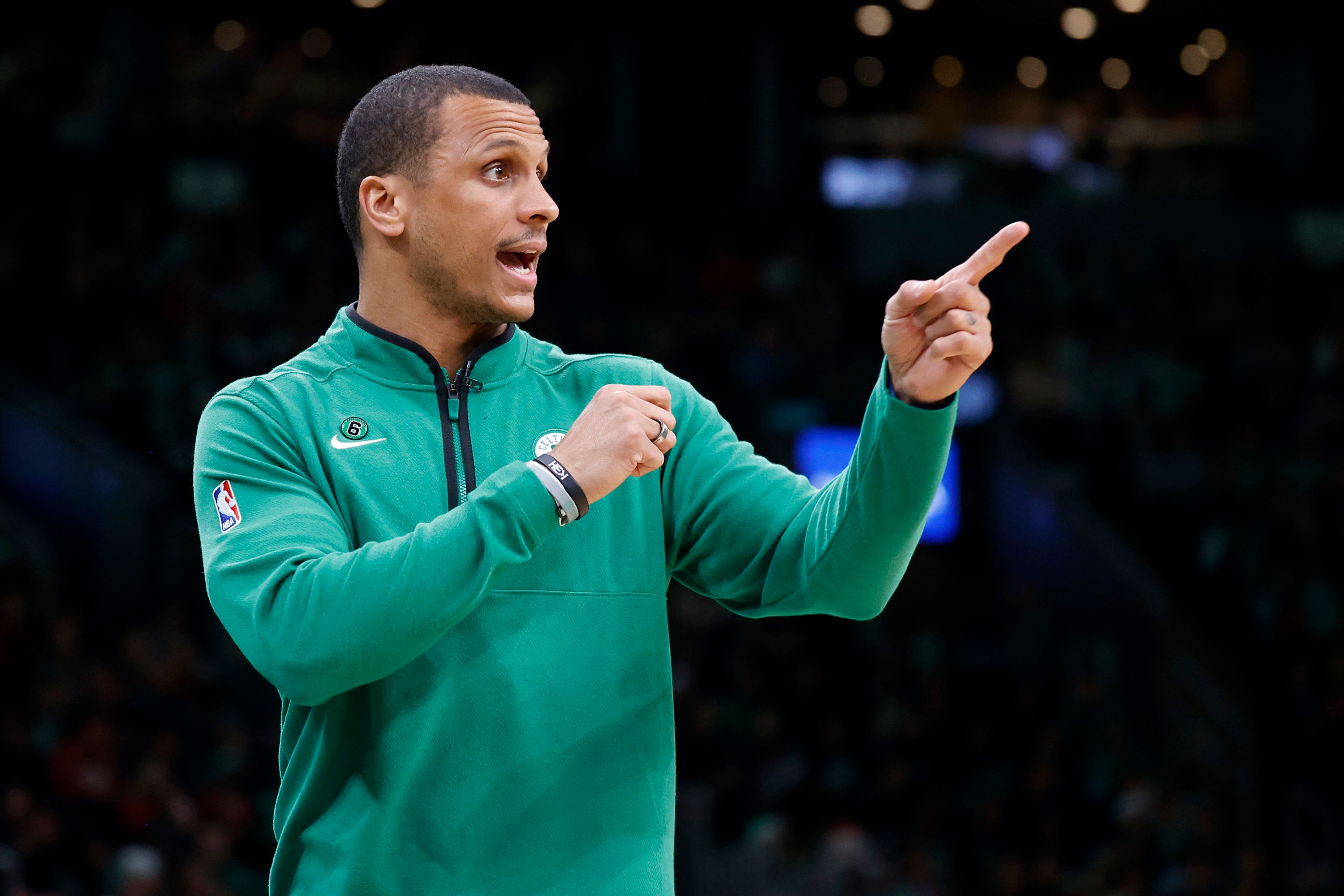 Celtics Coach Joe Mazzulla Returns To Bench After Eye Injury | The ...