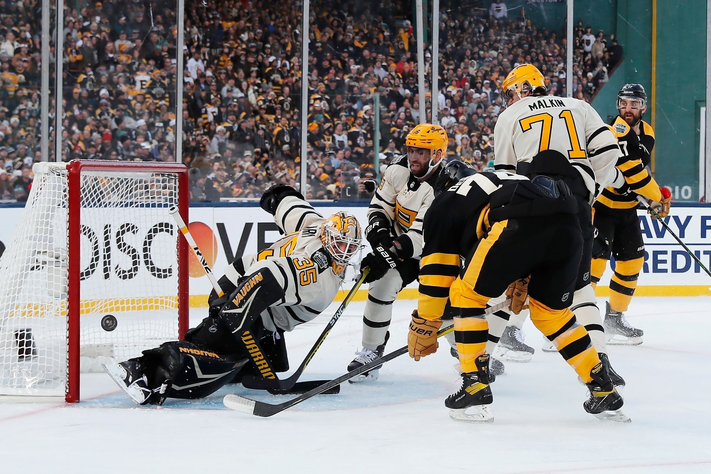DeBrusk scores 2 in 3rd, Bruins beat Pens in Winter Classic | The