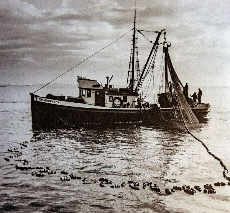 Fish tales come true on Ballard's legendary wooden boat the Emancipator