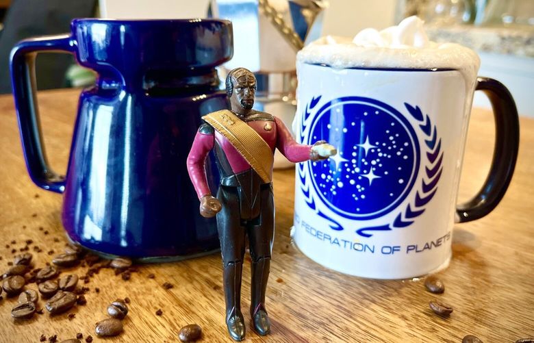 Raktajino is a Klingon coffee drink favored by the heroes of â€œStar Trek.â€