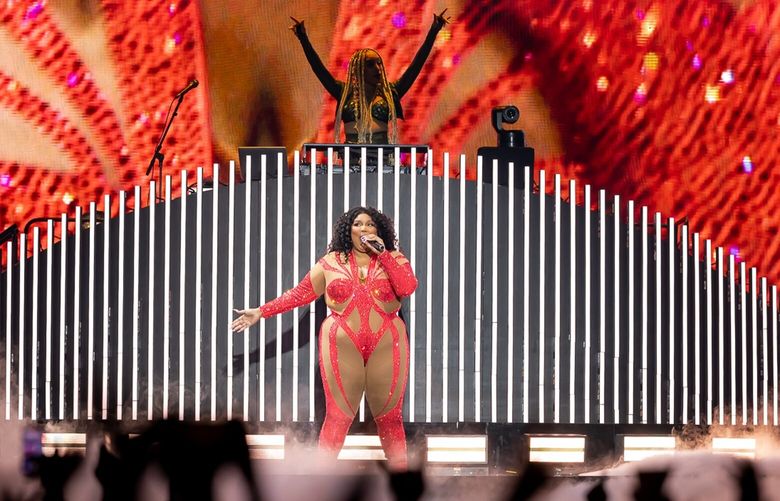 Lizzo made her Seattle debut as an arena headliner Wednesday in front of a sold-out Climate Pledge Arena crowd.