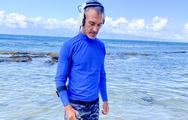 Dave Sheldon of Maui is the finder of all things metal that are lost, including lots of wedding rings that end up in the sand and surf.