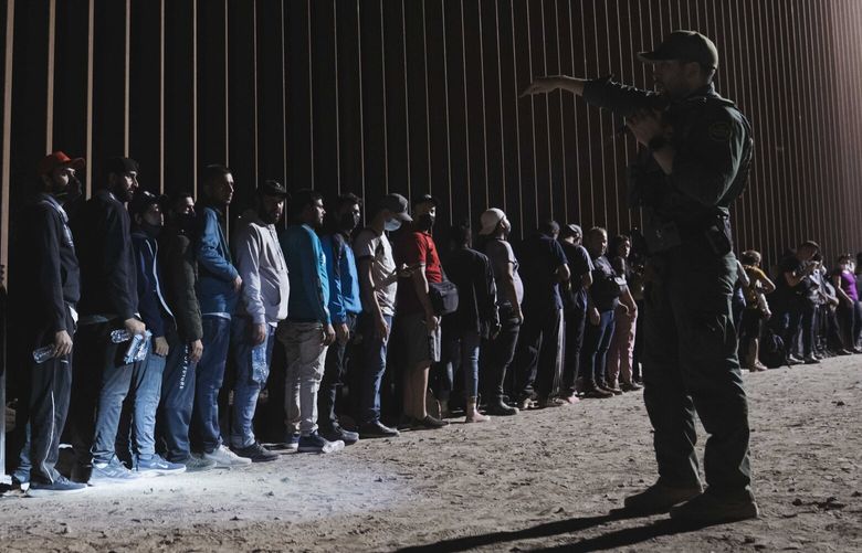Migrants from all over the world arrive in large groups in the middle of the night to surrender to the Border Patrol.